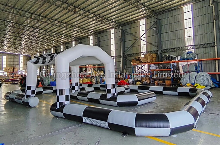 Custom Inflatable Zorb Ball Race Go Kart Track For Sale 1