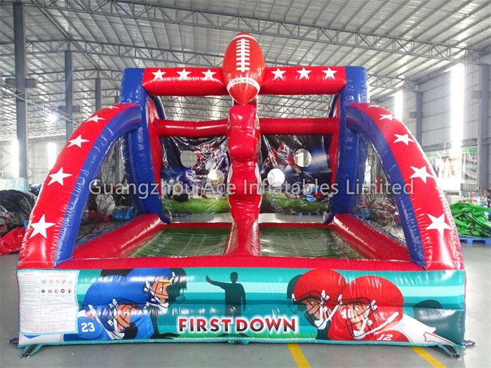 Juego de tiro de pelota de rugby inflable al aire libre First Down a la venta 1