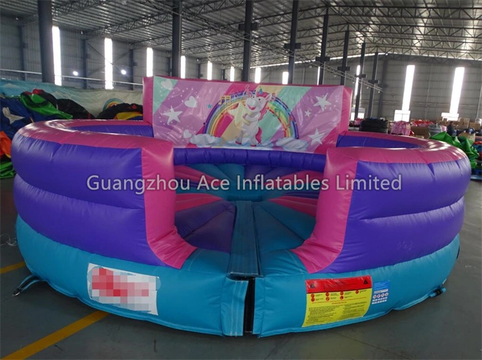 Inflatable Mechanical Bull Unicorn Ride Machine Game for Commercial Outdoor Use 1