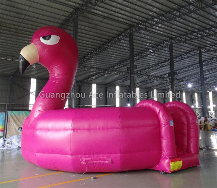 Kids Pink Inflatable Flamingo Bouncer Castle and Ball Pit 1