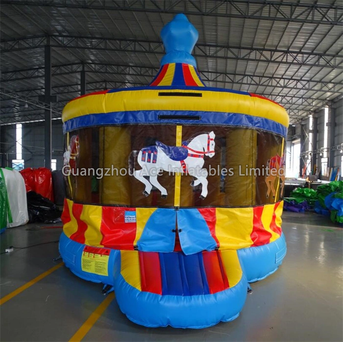 Commercial Inflatable Carousel Bouncer Bounce House for Kids Party 1