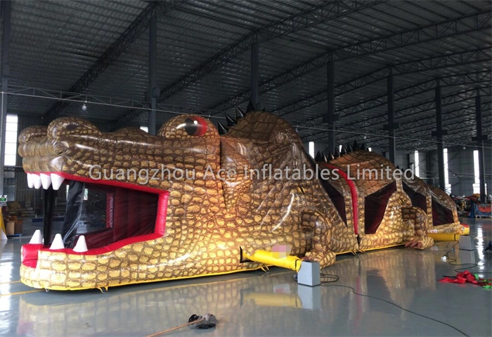 Outdoor Animal Crocodile Inflatable Obstacle Course For Sale 1