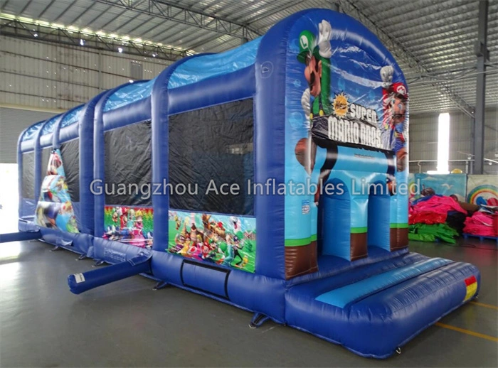 12m Mario Theme Inflatable Obstacle Course: Fun for Kids 1