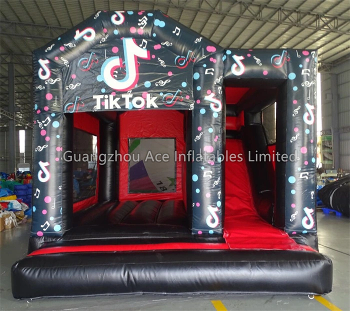 TikTok Inflatable Bounce House Combo with Slide Bouncy Castle 1