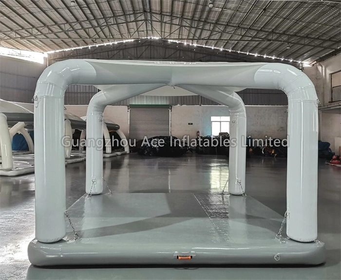 Isla de plataforma de tienda de muelle flotante inflable personalizada 1