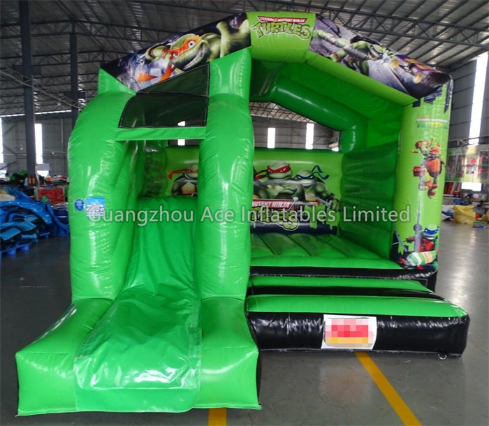 Ninja Turtle Inflatable Combo Slide Bouncy Castle: Adventure Awaits! 1