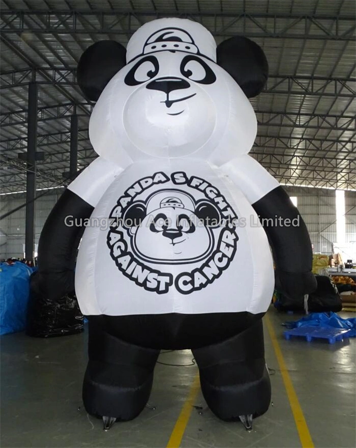 Custom Giant Outdoor Advertising Promotion Inflatable Cartoon Panda Model Balloon 1