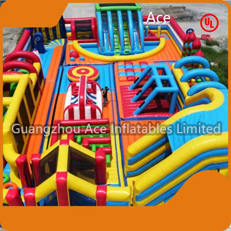 OEM Bounce House Inflatable Water Slide Ace Plato 0.55mm Pvc Tarpaulin 1