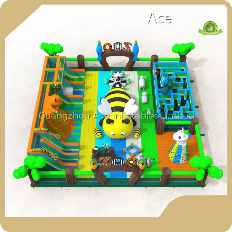 Outdoor Bounce House Park Plato 0.55mm Pvc Tarpaulin - - Ace 1