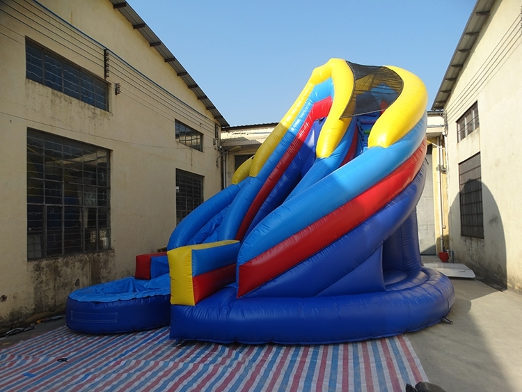 20ft Curve Inflatable Water Slide 1