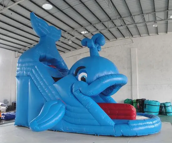 Blue Whale Inflatable Slide 1