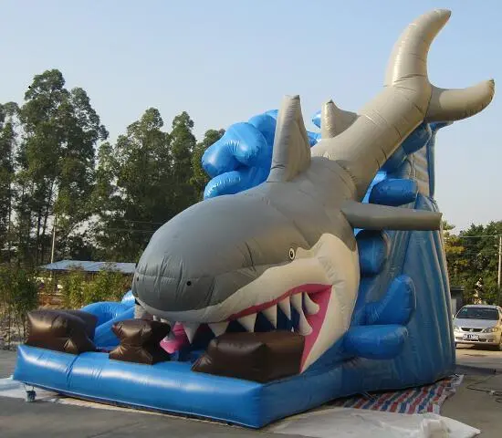 Shark Inflatable Dry Slide 1