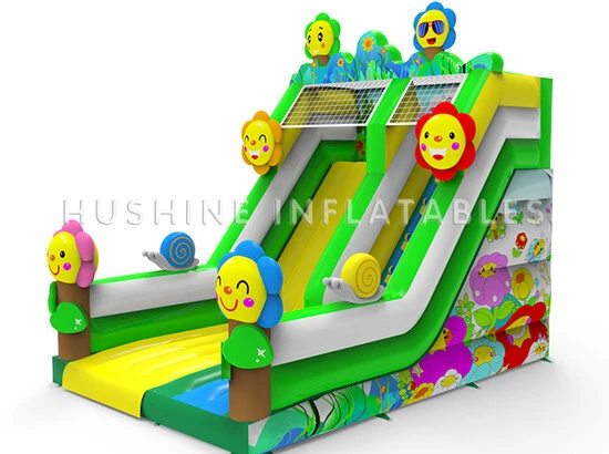 Happy Flower Inflatable Slide 1
