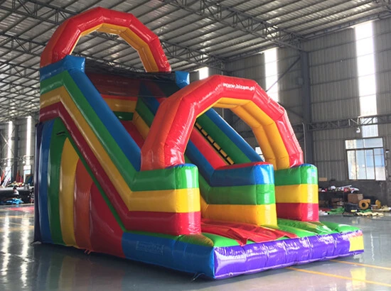 Rainbow Inflatable Slide 1
