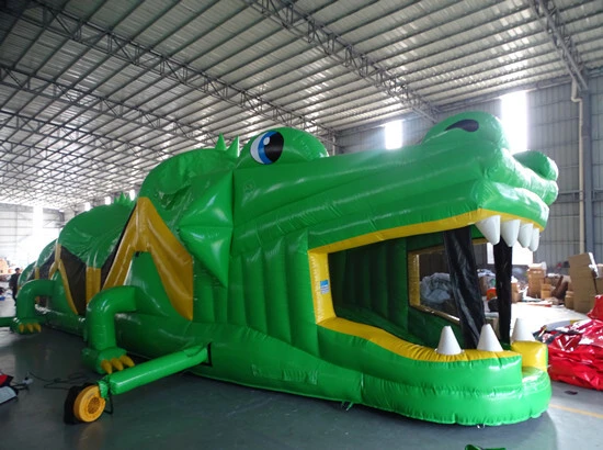 53ft Crocodile Inflatable Obstacle Course for Sale 1