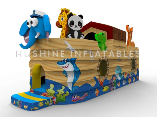 Captain Elephant Pirate Ship Bounce House 1