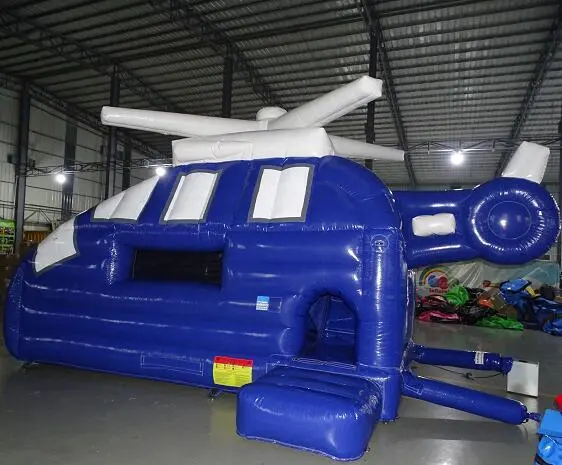 Inflatable Helicopter Bouncy Castles with Slide for Sale 1
