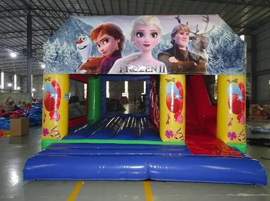 Frozen Bouncy Castle with Slide for Sale 1