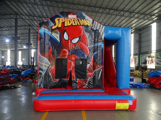 Spiderman Bouncy Castle with Slide 1