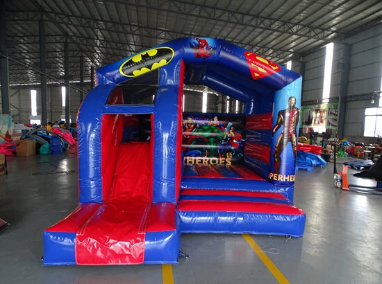 Superhero Bouncy Castle with Slide 1