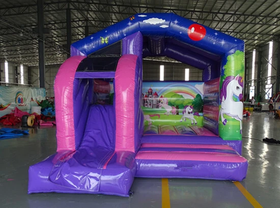 Unicorn Bouncy Castle with Slide 1