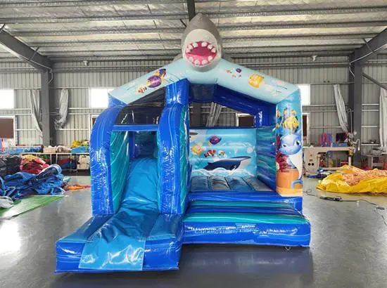 Shark Bounce House with Slide 1