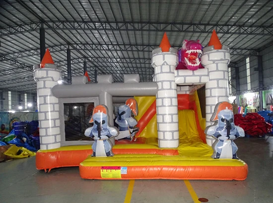 Knight Bouncy Castle with Slide 1