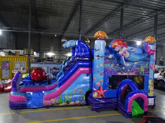 Mermaid Bounce House with Slide 1