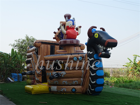 Inflatable Pirate Ship Bounce Houses 1