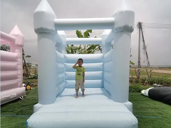 10x8ft Blue Pastle Bouncy Castle 1