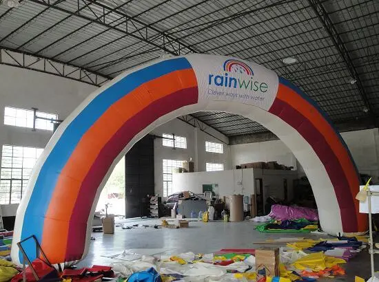 PVC Tarpaulin Inflatable Rainbow Arch 1