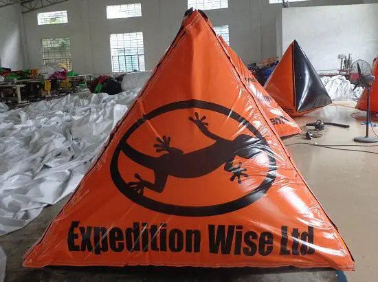 Triangle Inflatable Buoy with Velcro Banner 1