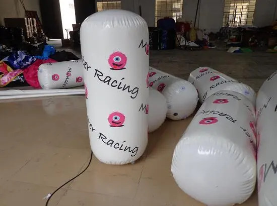 White Inflatable Circular Race Marker Buoys 1