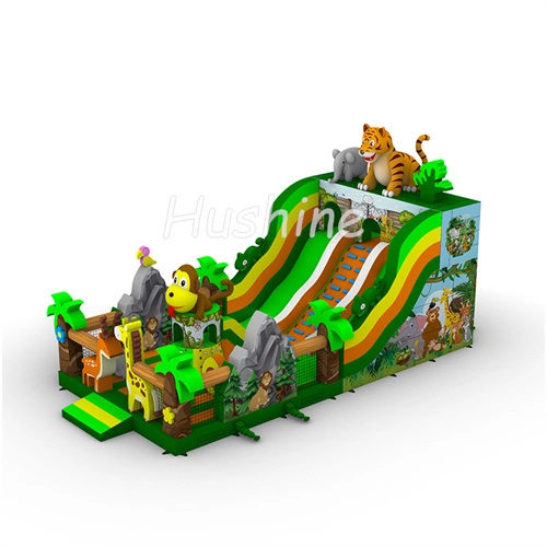 Jungle Animal Theme Inflatable Playground Bouncy Castle - Fun for Kids1 1