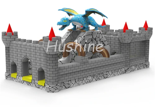 Dragon Themed Inflatable Playground Fun City 1