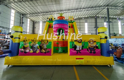 Cartoon Minions Inflatable Amusement Slide & Playground 1