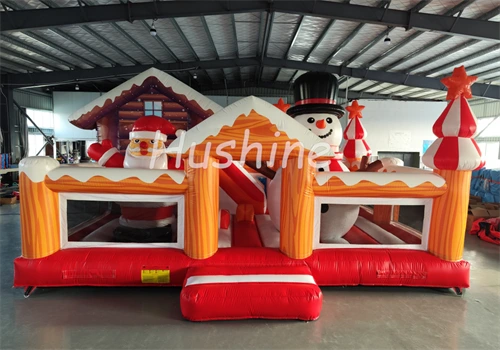 Santa Fun City Christmas Inflatable Playground 1