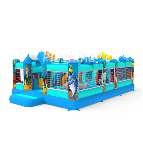 Ocean Theme Inflatable Playground Bouncy Castle 1