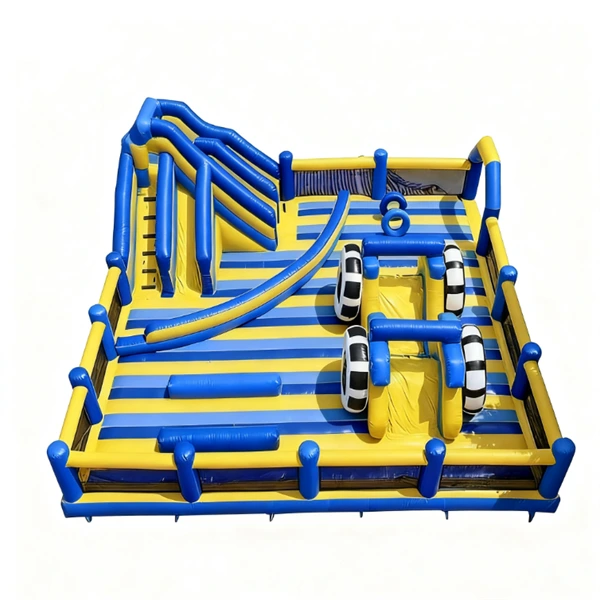 Parc de trampolines gonflable géant pour jeux d&#39;attractions en plein air 1