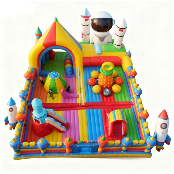 Inflatable Space Jumping Castle Space Theme Bouncy Castle 1