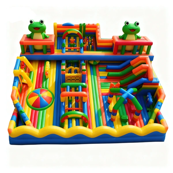 Inflatable Theme Park Obstacle Course Fun City 1