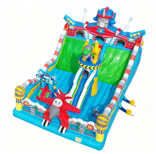 Aufblasbarer Hüpfburg-Spielplatz für Kinder mit Cartoon-Motiv 2