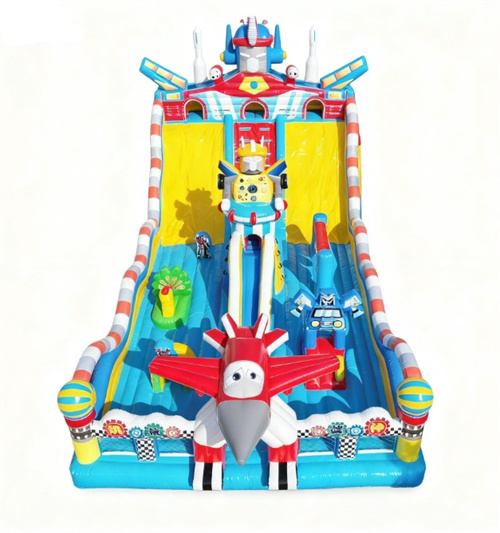 Aufblasbarer Hüpfburg-Spielplatz für Kinder mit Cartoon-Motiv 4