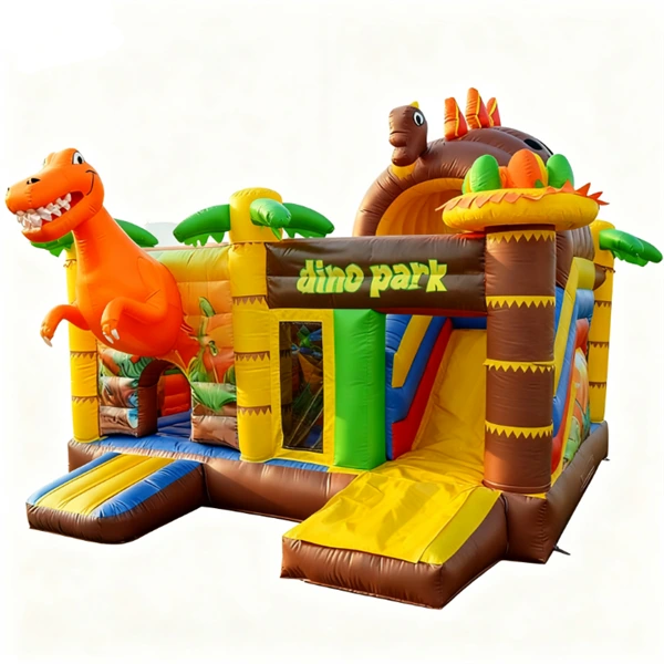 Dino Theme Park Inflatable Bounce House 1