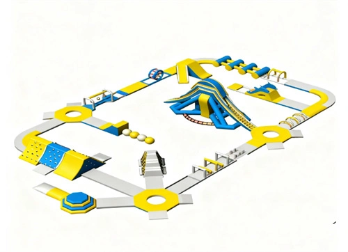 Commercial Inflatable Water Park with Giant Slide 1