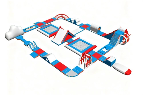 Exciting Inflatable Aqua Obstacle Course 1
