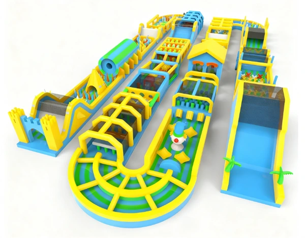 Casa hinchable con pista de obstáculos de 5 km 1