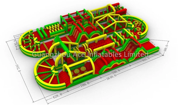 blow up 5K Inflatable Obstacle Course 1