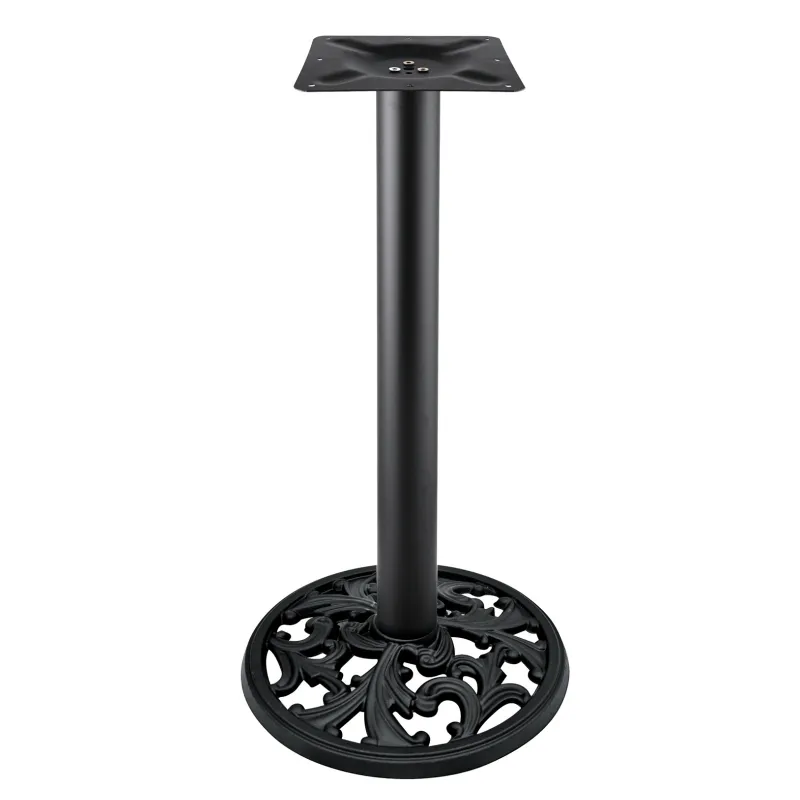 Bar Height Metal Table Legs ZHD Hardware Manufacture Black Or Customization 4