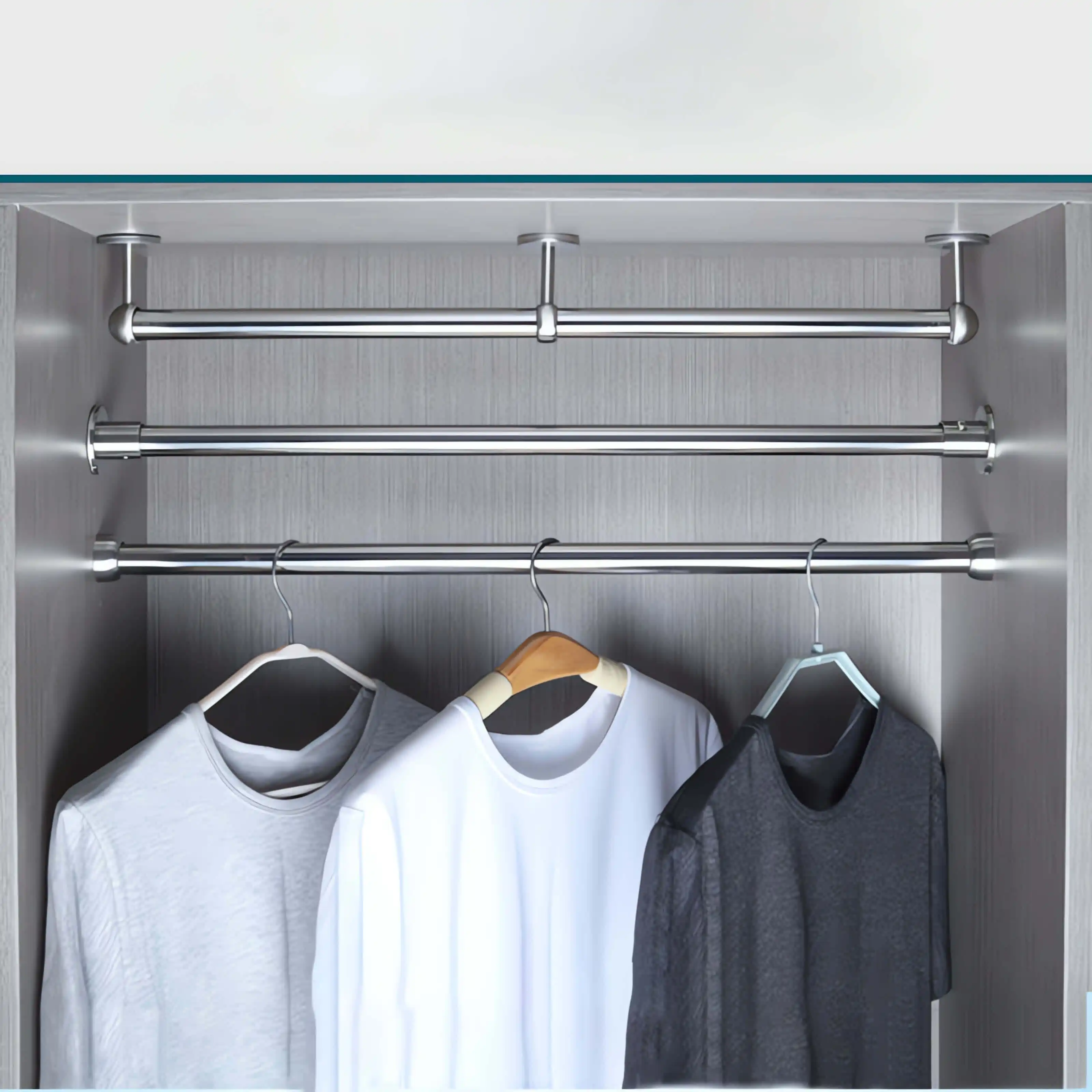 Industrial Pipe Wall Mounted Garment Rack Customization ZHD Hardware 6